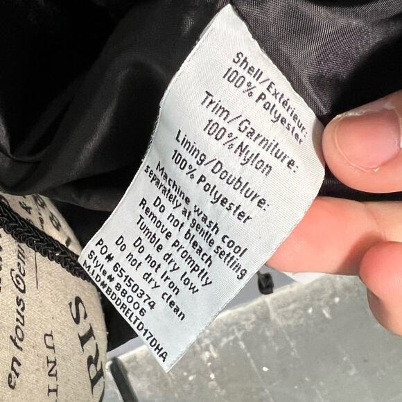 Heavy duty black North End zip up hoodie winter jacket with pockets - Picture 12 of 14